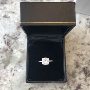 Diamond Ring 14 Karat Setting CZ Diamond